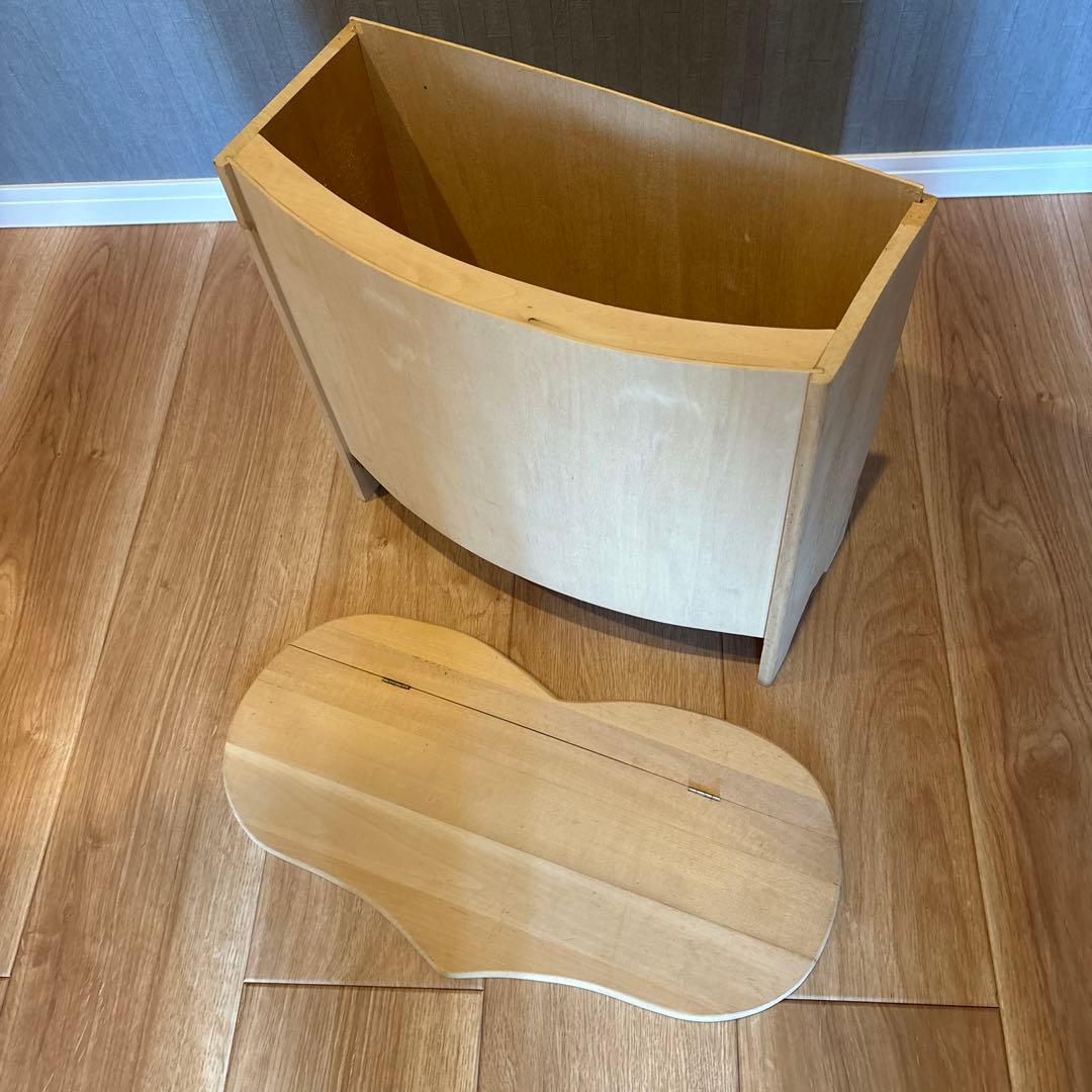 めったにない‼️美しい曲線の木製 ハート型天板 収納キャビネット