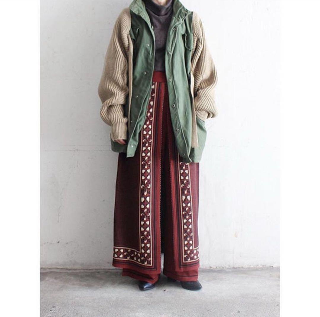 美品✨TAN 即完売品 タン タイルジャガード パンツ ニット