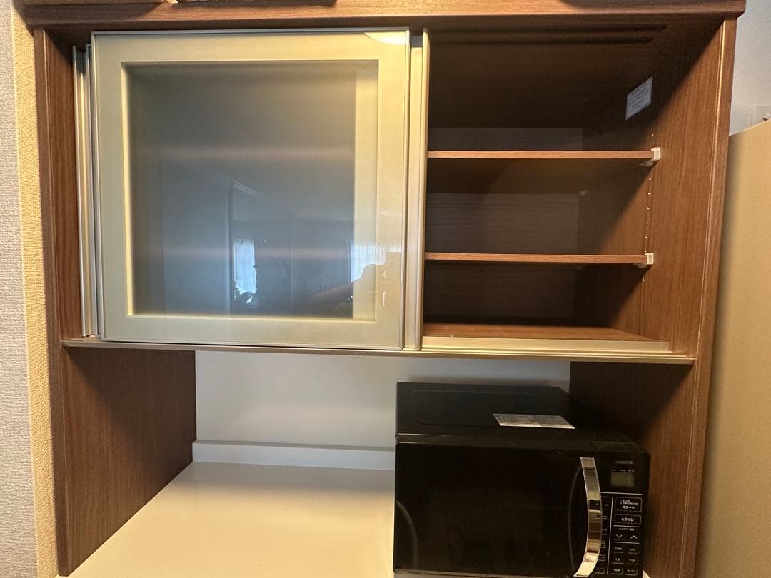 カップボード ニトリ 食器棚 リガーレ 幅121㎝上下まとめ売り ソフト