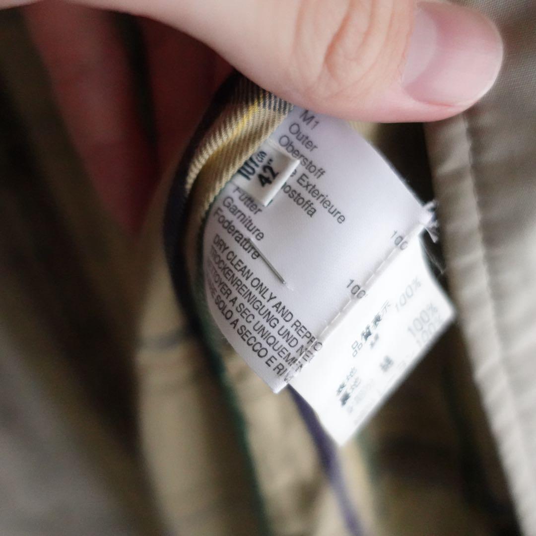 1990s OLD ENGLAND コットンバルマカーンコート　英国製　42