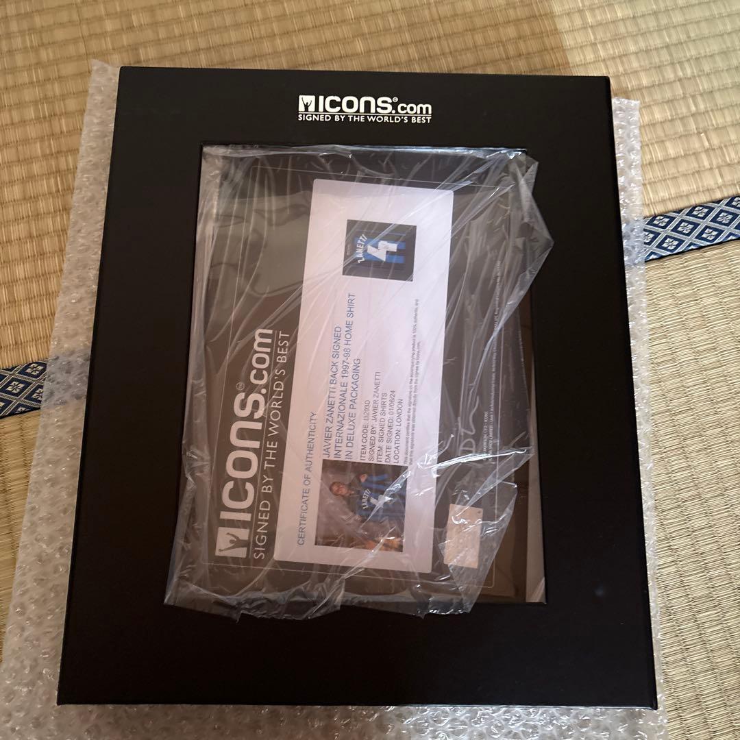 icons社　ハビエル・サネッティ　直筆サイン入りユニフォーム　インテルミラノ