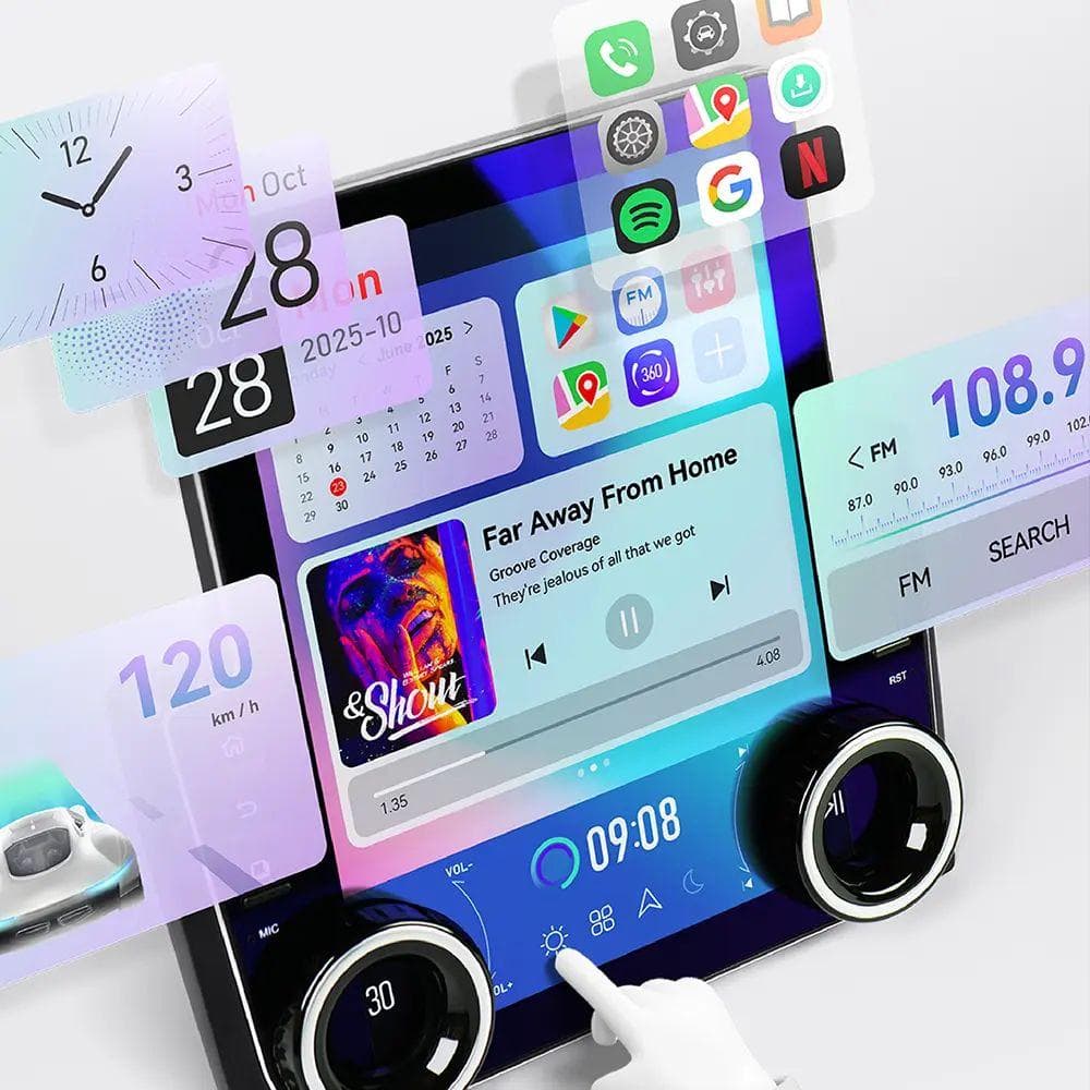 [新春セール!!]ポン付け!エブリイ系DA17 ダブルノブAndroidナビ