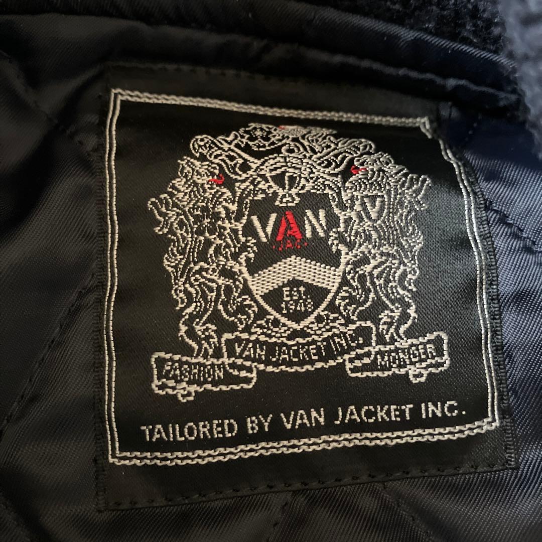 VAN JACKET スタジャン スタジアムジャンパー　黒/アイボリー　美品