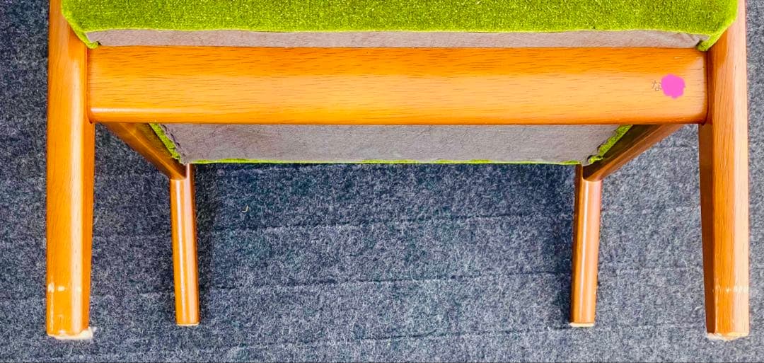 【最終値下げ】カリモク60 Kチェアミニ モケットグリーン　子供用