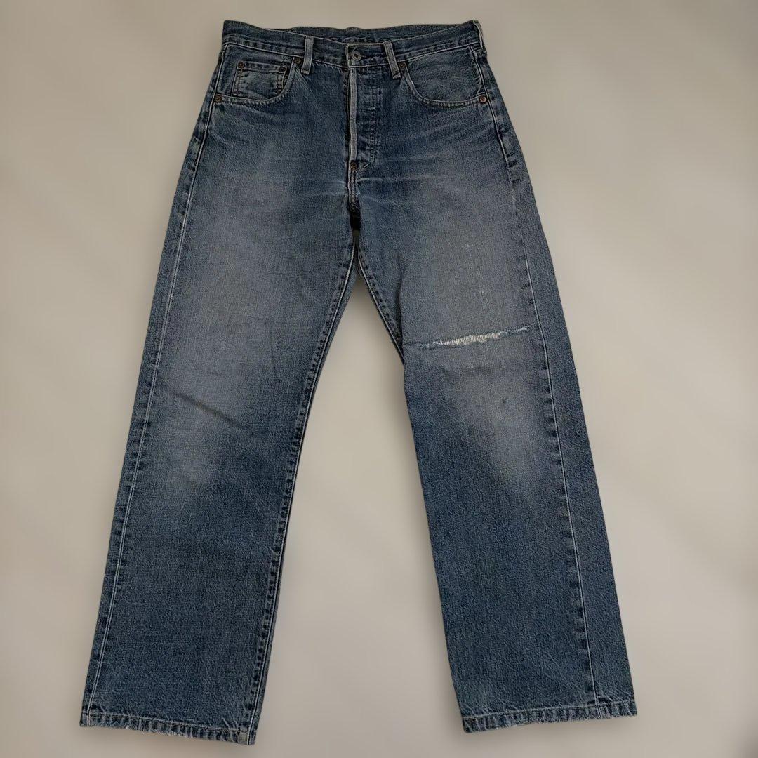 Levi's ストレートデニム ブルー702-xx - メルカリ