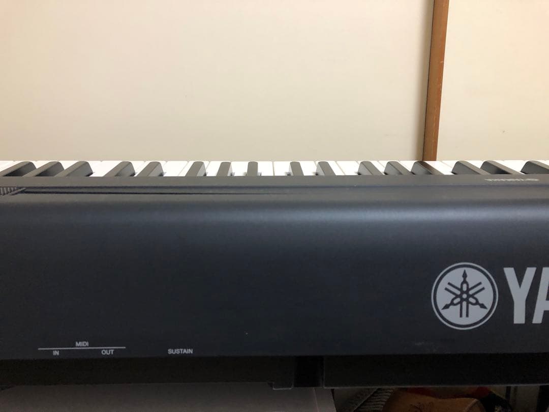 電子ピアノ2012年製 】P-95B YAMAHA 譜面台 ペダル 電源付き - 鍵盤