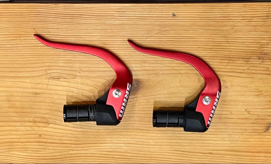 SRAM ブルホーン ブレーキレバー TT-500 ブルーラグ レッド - メルカリ