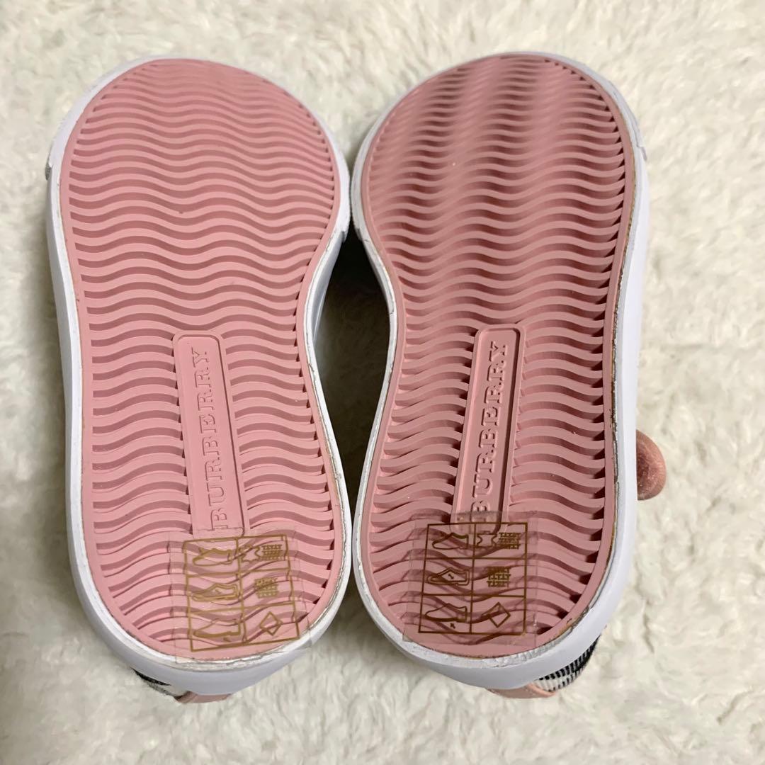 バーバリーチルドレン スニーカー ノバチェック 16cm タグ&箱付き未使用品