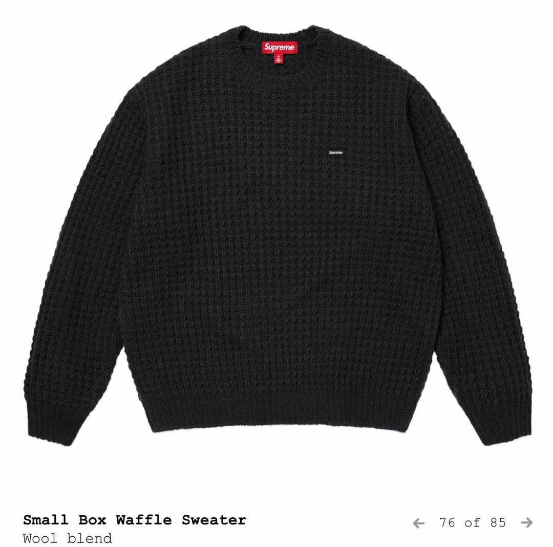 野村訓市着】Supreme Small Box Waffle Sweater - メルカリ