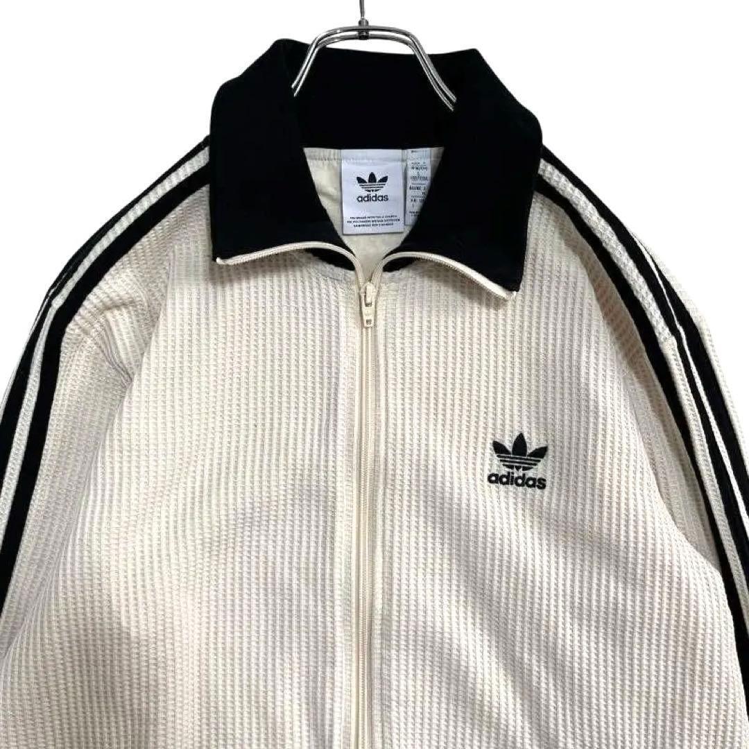 ○1272 adidas ワッフル クラシック トラックトップ ホワイト XL