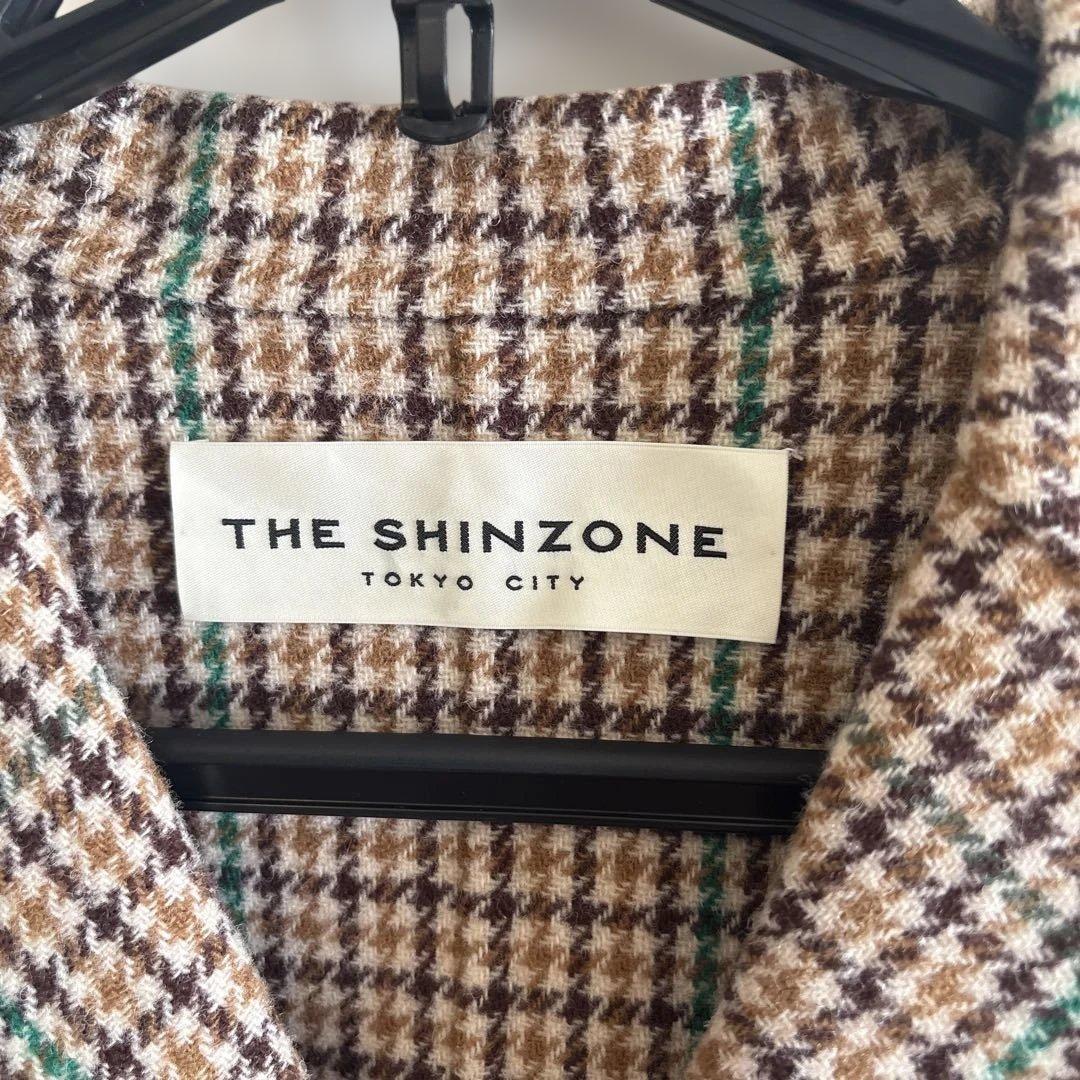 THE SHINZONE チェック柄ロングコート