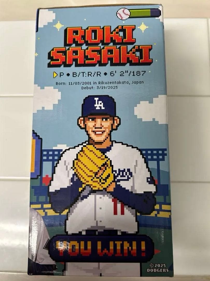 佐々木朗希　ドジャーズ　 ボブルヘッド