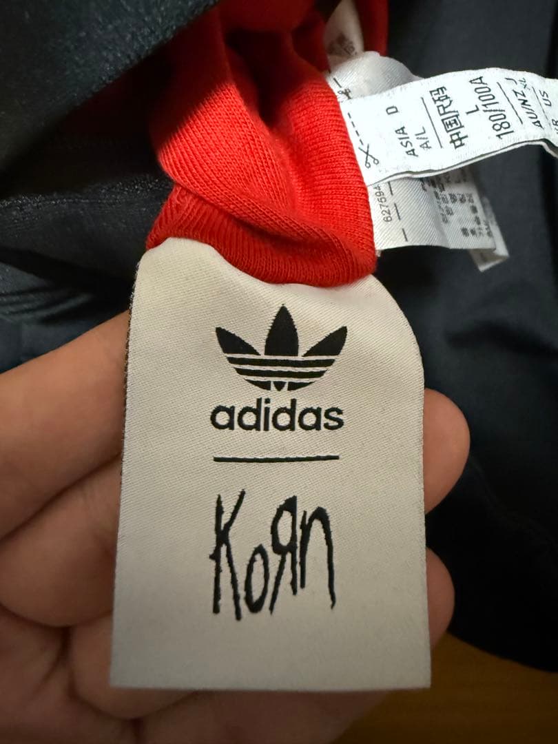 Adidas × Korn トラックジャケット Lサイズ ブラック リバーシブル