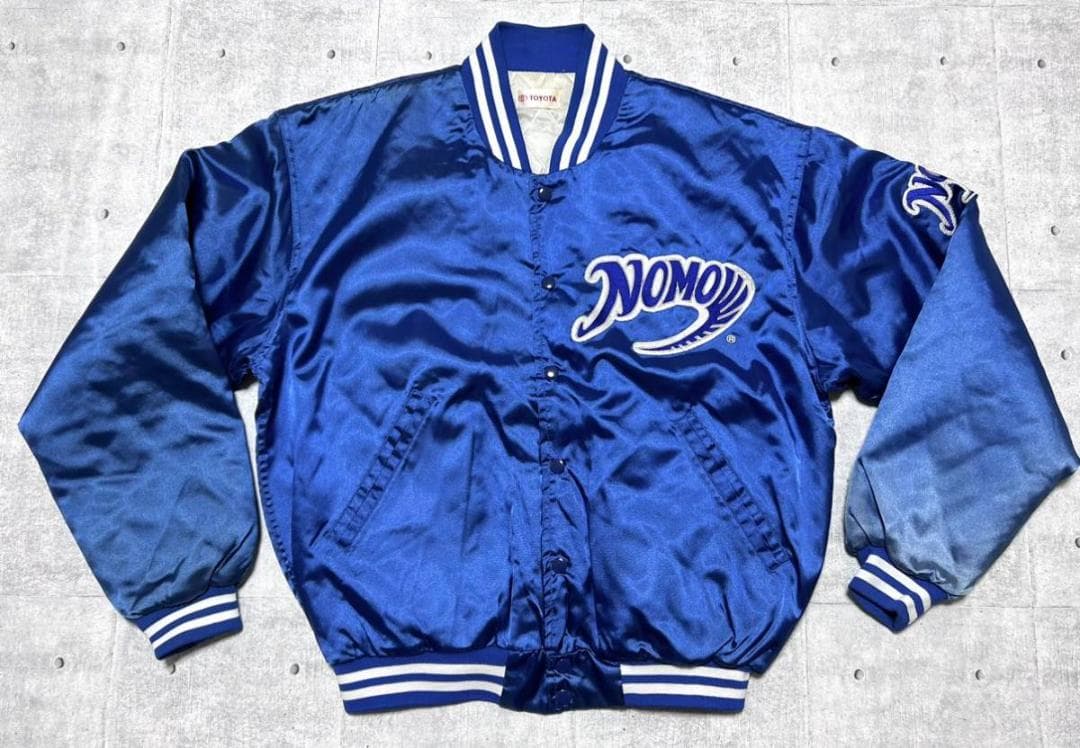 90s トヨタ 野茂英雄 ナイロン スタジャン ドジャースカラー NOMO
