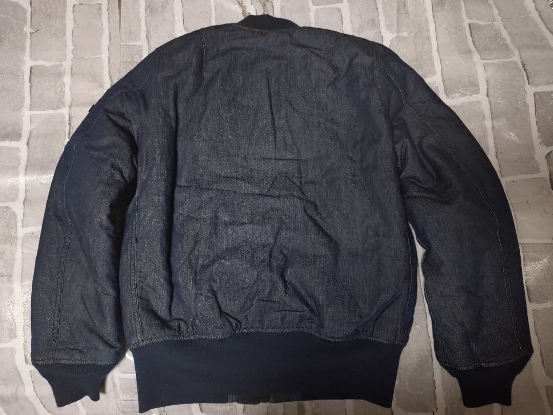 【美品】【XLサイズ】【アルファ 】【カイハラ】【MA-1】ワシデニム　コラボ