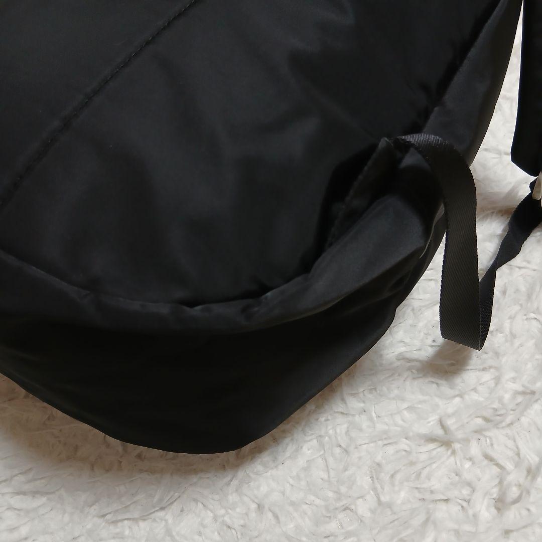 【agnes b.】bロゴ　ナイロン　バックパック　リュックサック　ブラック