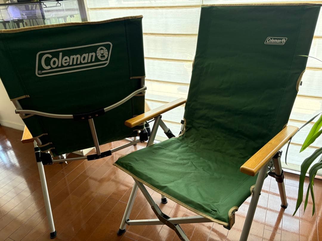 Coleman 折りたたみアウトドアチェア グリーン 2脚セット
