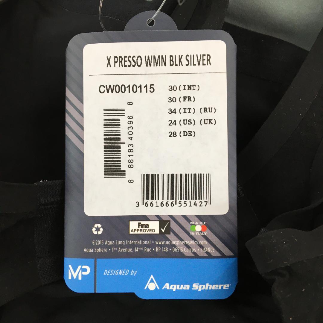 じ*ー様 XPRESSO 高速水着WMN BLK SILVER XS