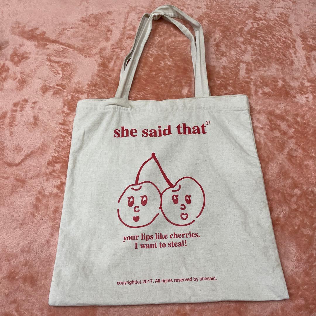 shesaidthat トートバッグ - メルカリ