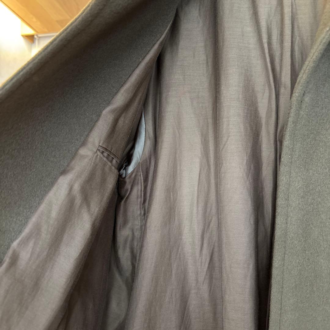 AURALEE オリーブ ウールステンカラーコート共布ベルト付き美品