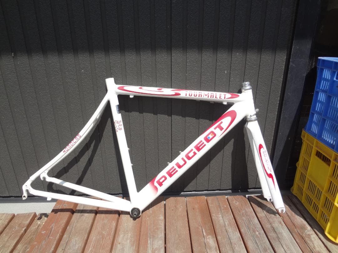 概ね良好 リペイント】PEUGEOT プジョー アルミ ロードバイク フレーム