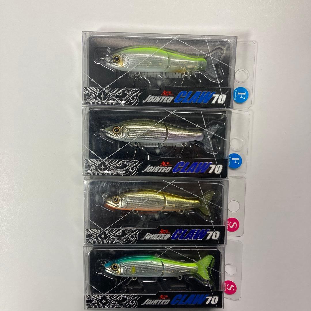 【新品未使用品】ガンクラフトジョイクロ70F／S ２タイプ4セット