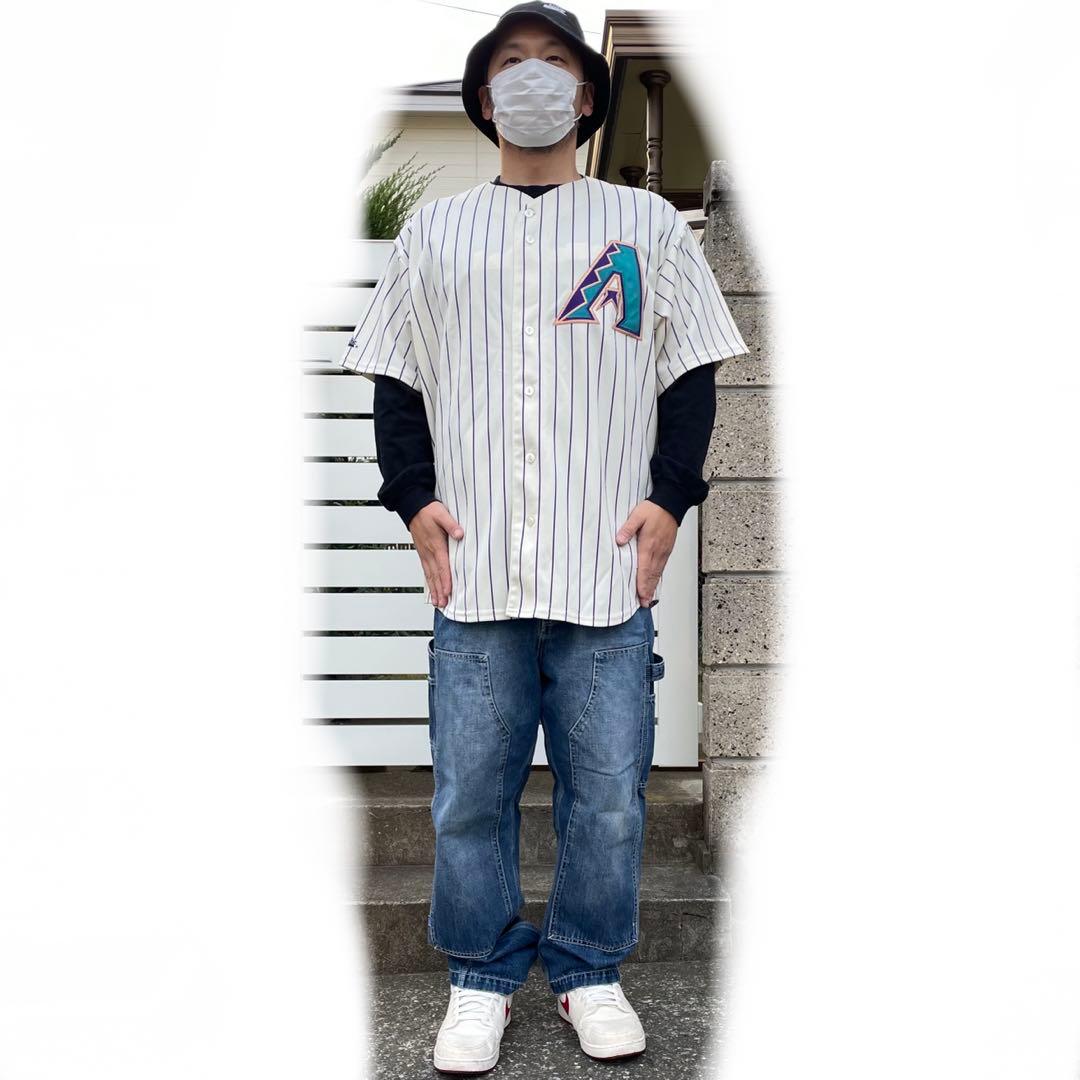 USA製 majestic アリゾナ ダイアモンドバックス XXL ゲームシャツ