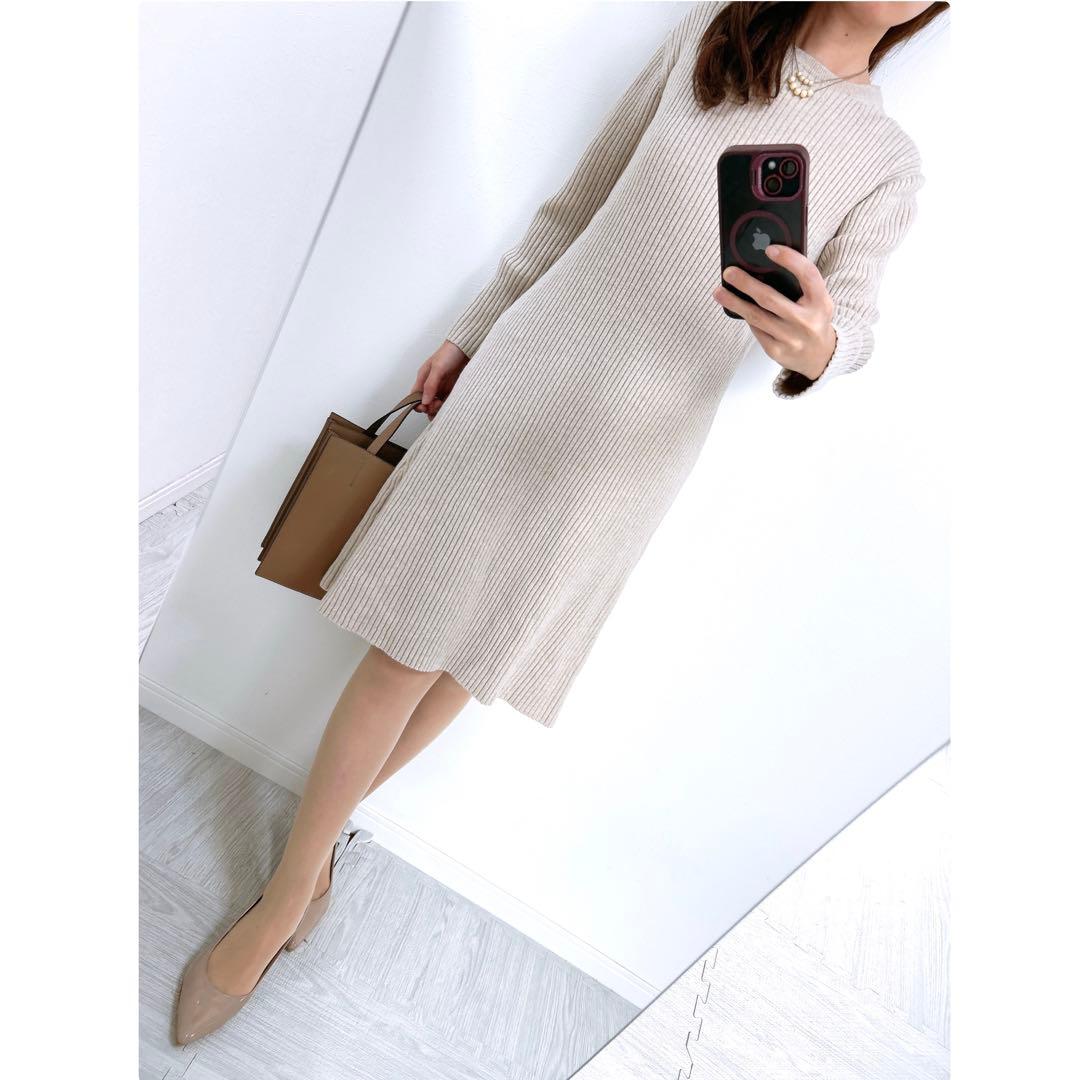 【ゆみちゃん✨】❤️プラージュ✨サイズF✨リブニットワンピース✨