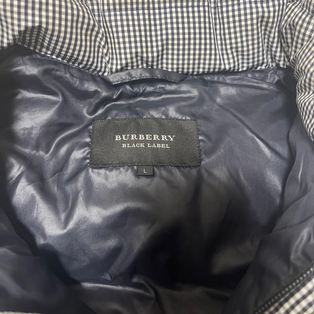 バーバリーブラックレーベル　ダウン　ベスト