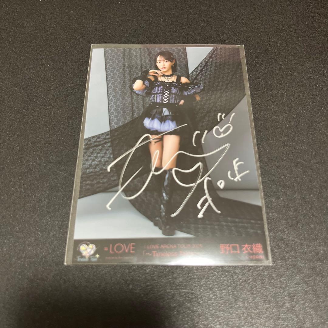 野口衣織 直筆 ツアー 黒衣装 - メルカリ