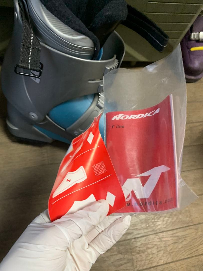 送料込み　NORDICA　スキーブーツ　24.5cm　ブルー