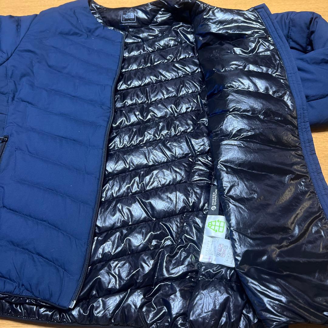 【美品】ノースフェイス サンダーラウンドネックジャケット ネイビー　S