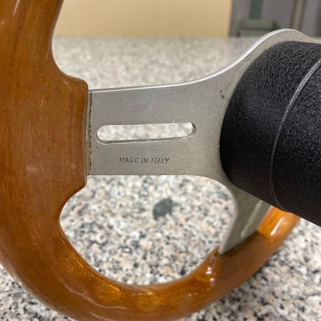 S*T様 ☆OBA オバ ウッド ステアリング 当時物 ハンドル 自動車パーツ