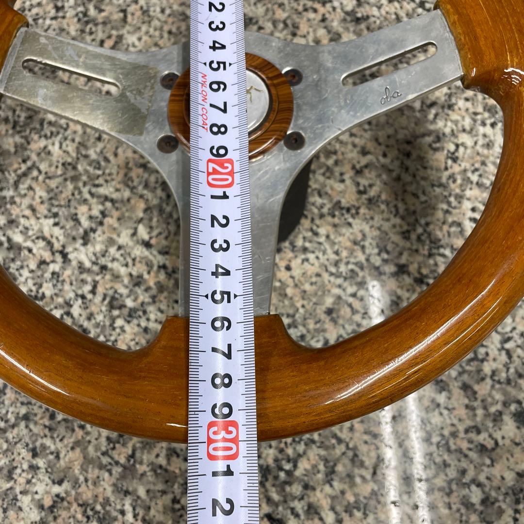 S*T様 ☆OBA オバ ウッド ステアリング 当時物 ハンドル 自動車パーツ