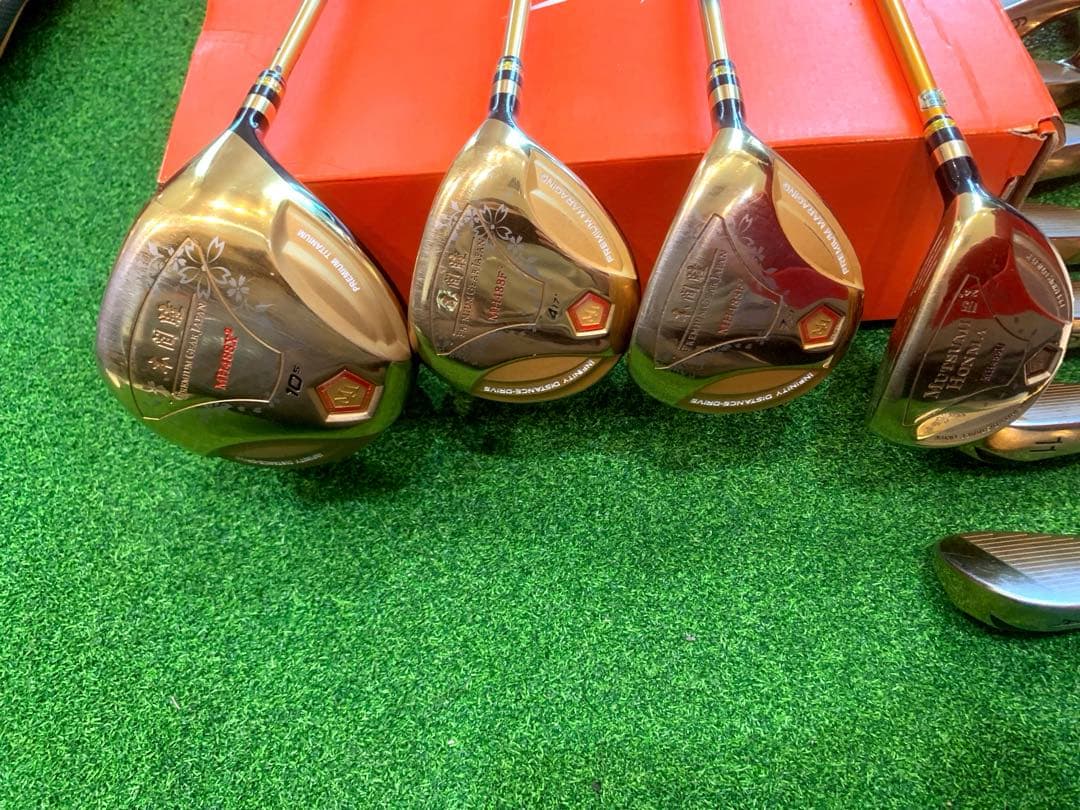 希少　ムツミホンマ　本間睦 ゴールド　ゴルフクラブ セット￼ 高反発　激飛び