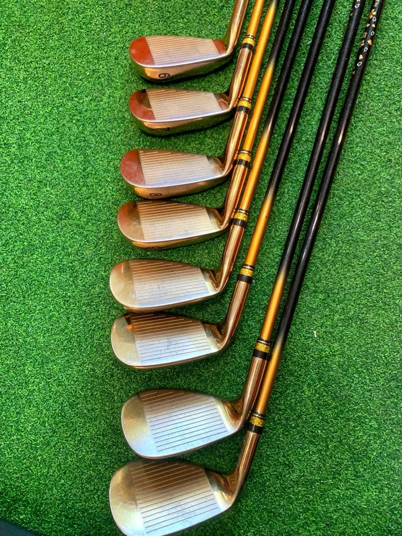 希少　ムツミホンマ　本間睦 ゴールド　ゴルフクラブ セット￼ 高反発　激飛び