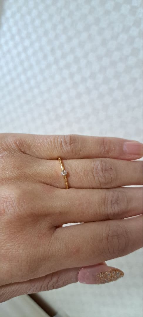 アガットダイヤリングK18