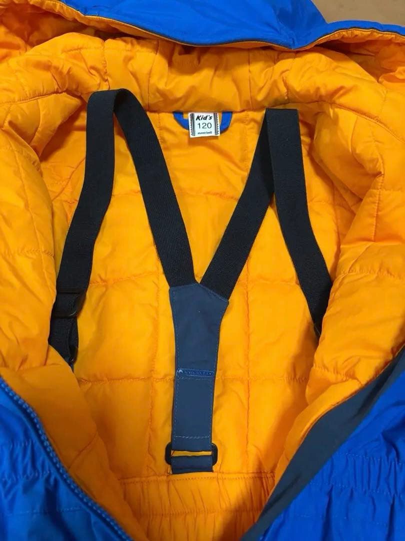 モンベル　パウダーカバーオール　ジャンプスーツ　雪　冬　キッズ　120