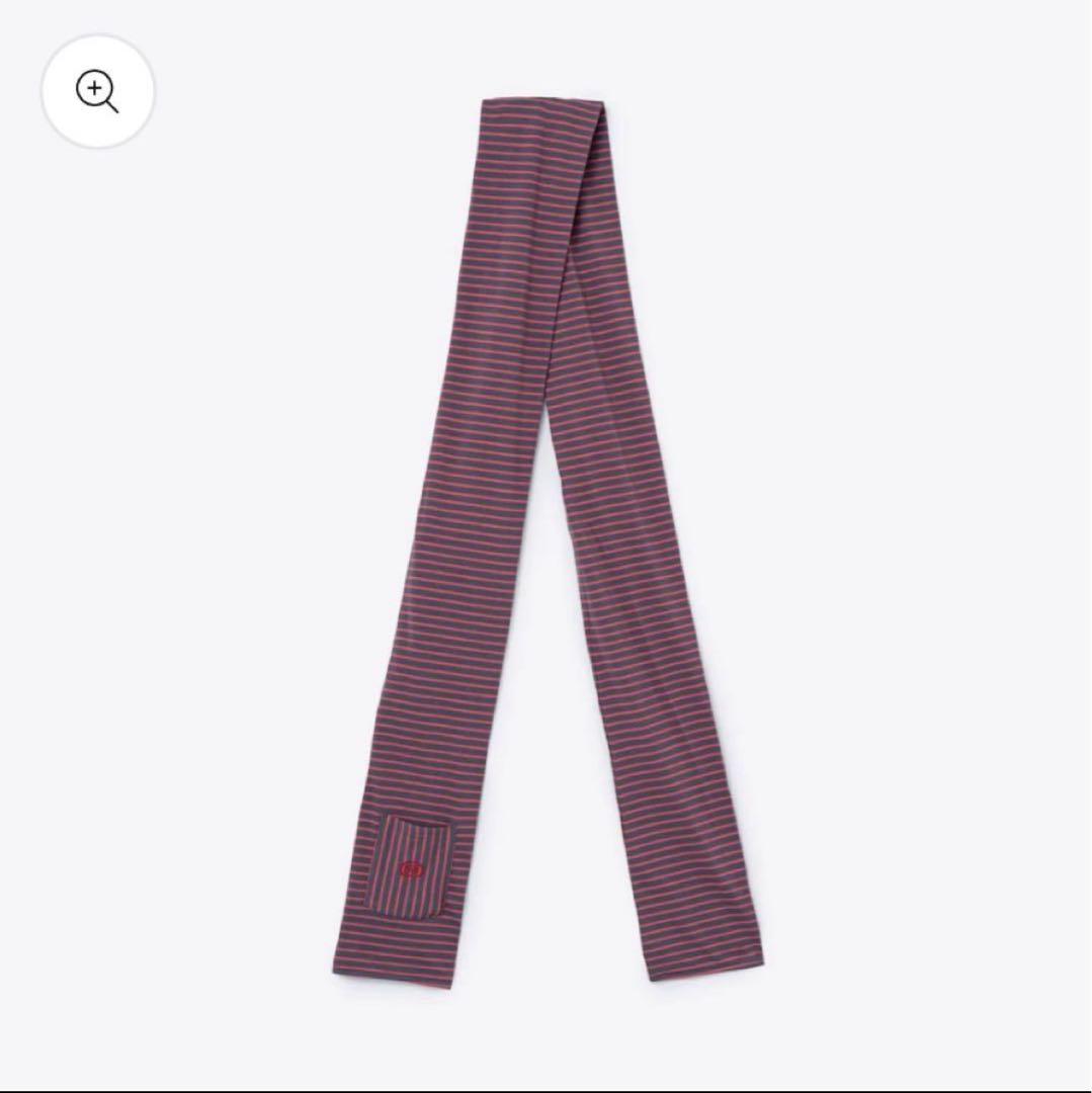 小物 SOL soonerorlater Border Scarf red