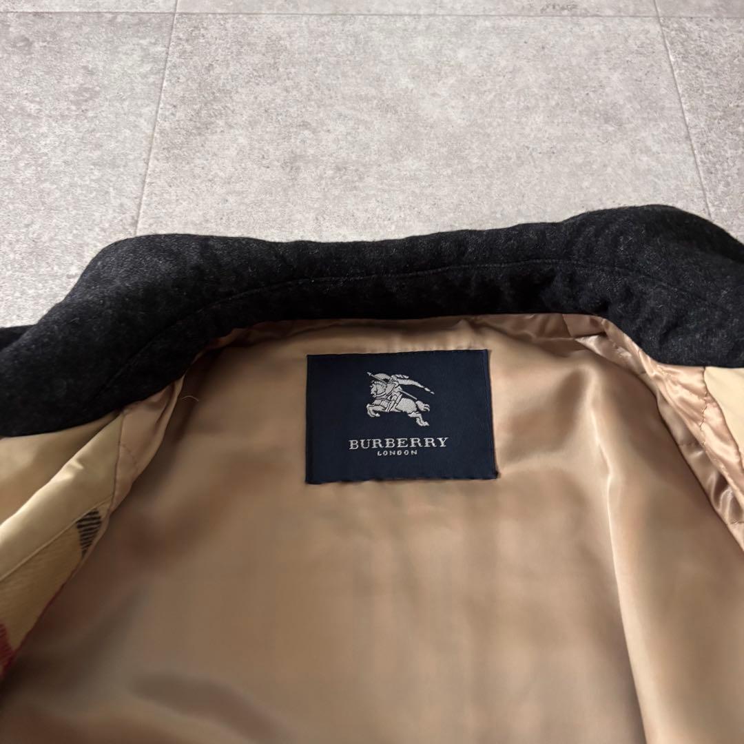 BurberryLondon ステンカラーコートベージュノバチェックシティボーイ