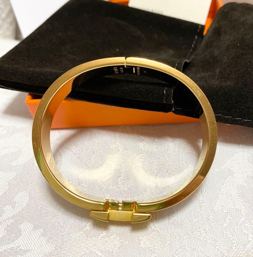 【apです】HERMES ブレスレット〈クリックH〉ホワイト