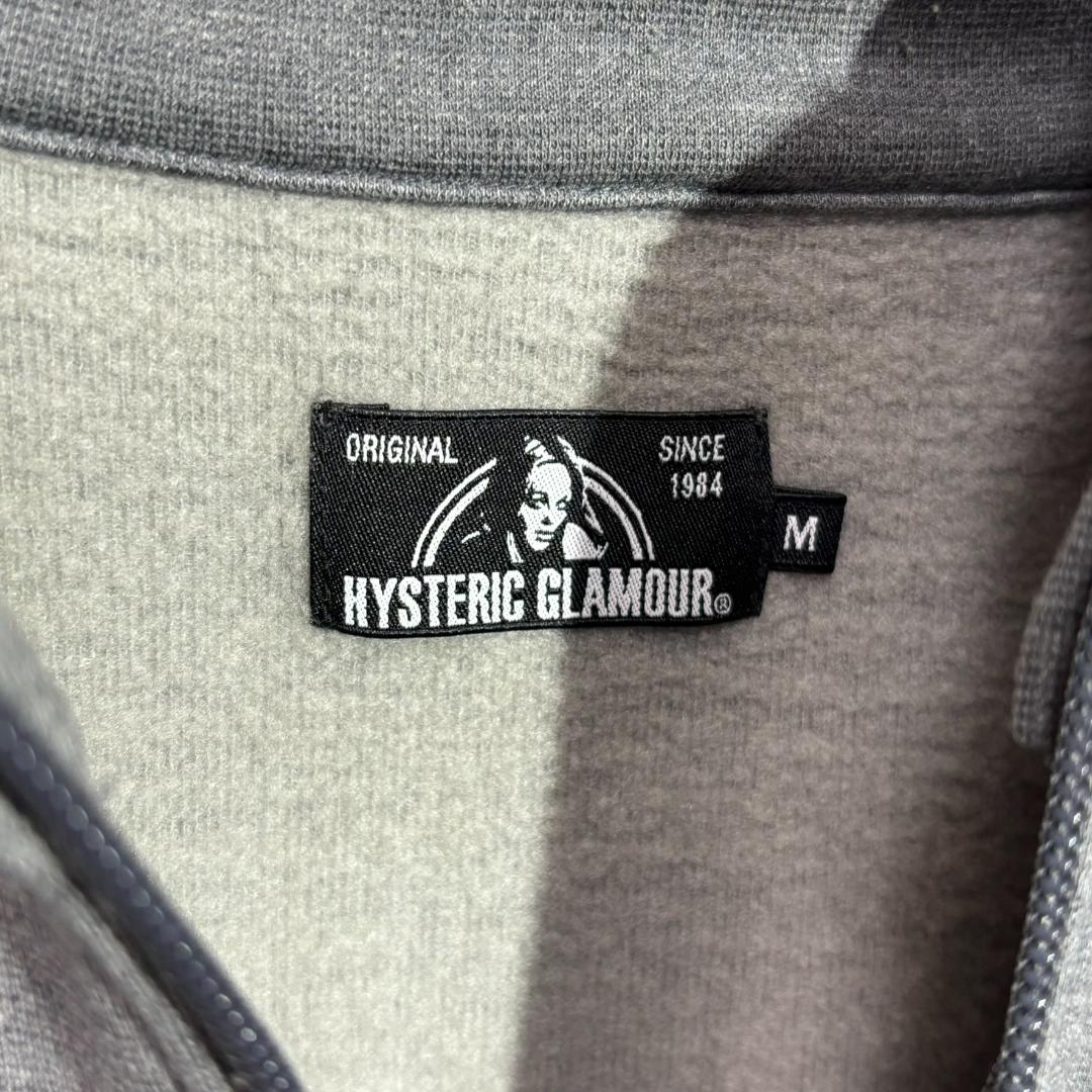 ヒステリックグラマー】ヒスガールハーフジップ スウェット Mサイズ グレー