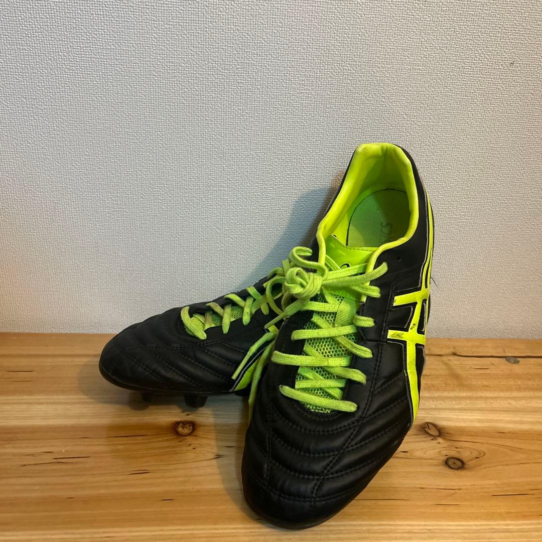 アシックス DS LIGHT サッカースパイク黒/黄緑 27.5センチ - メルカリ
