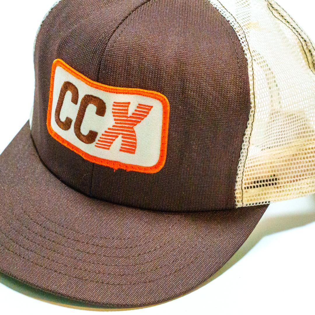 清春私物同モデル USA製ヴィンテージ CCX トラッカーキャップ 黒夢