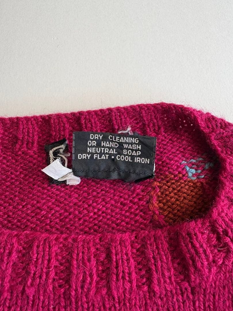 ヨーロッパ古着 BEREK ウール ハンドニット ベスト モンキー CE2622607022