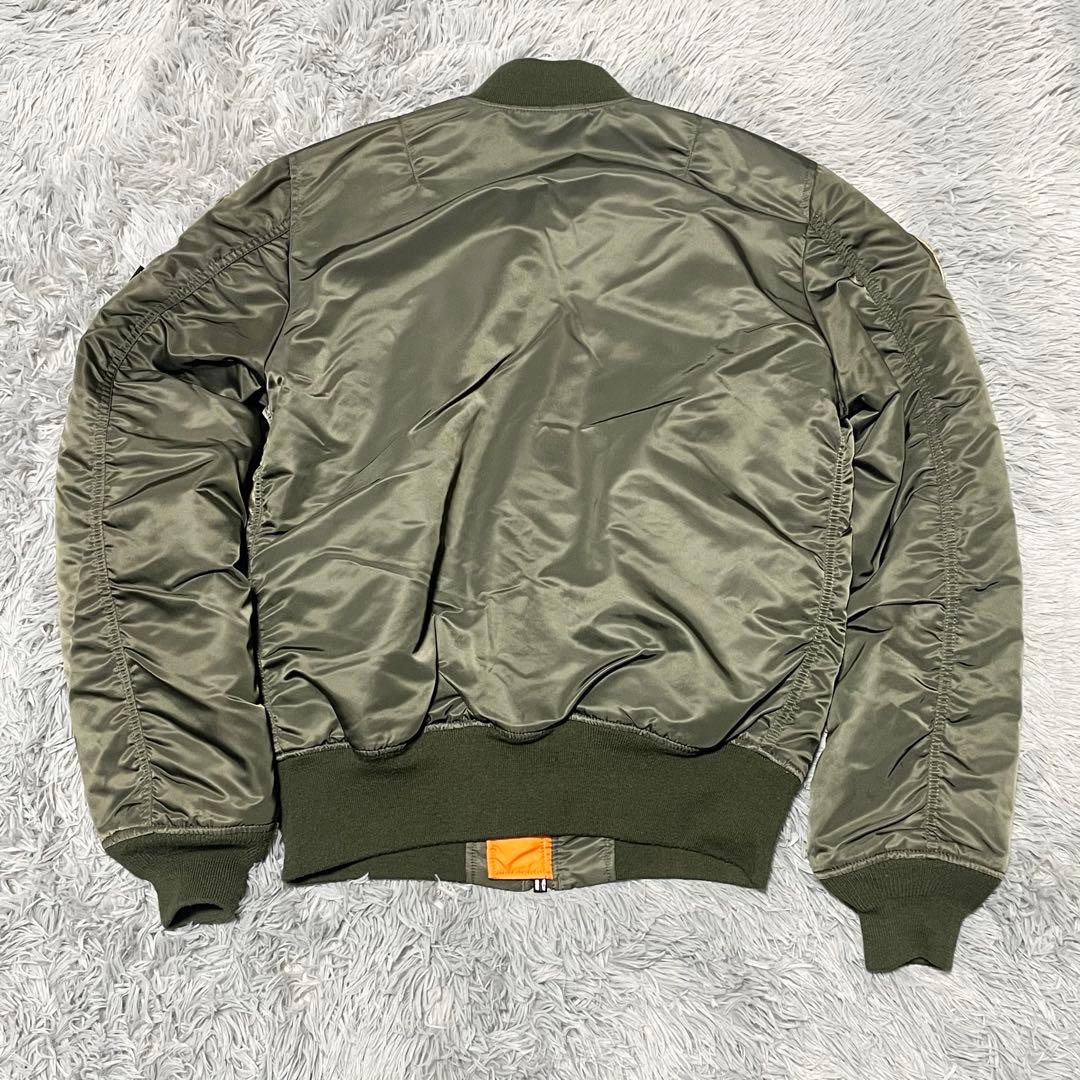 アルファインダストリーズ ma-1 リバーシブル ワッペン カーキ Lサイズ