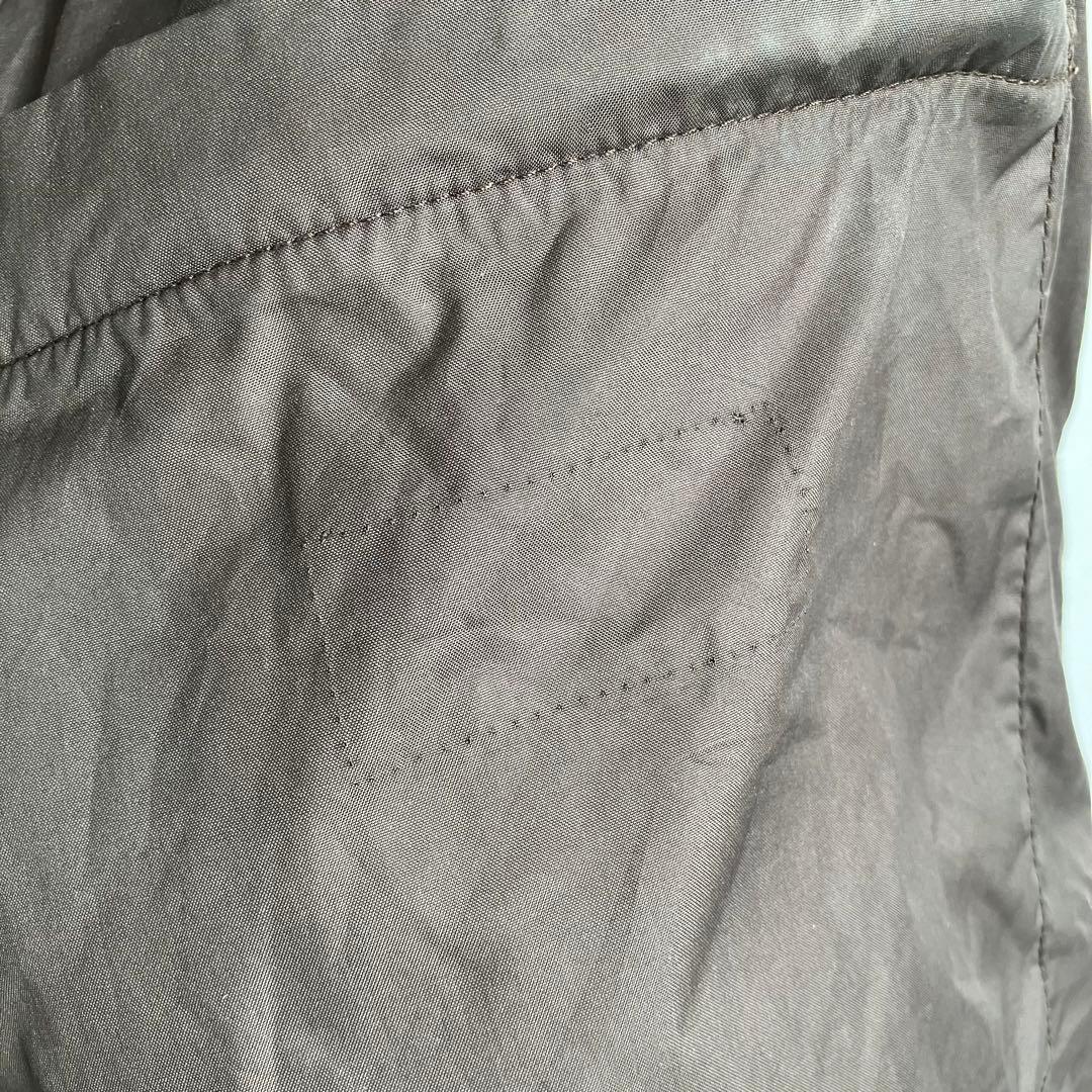 00s モンクレール 茶タグ レザー ダウンジャケット Moncler