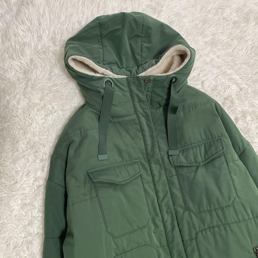 極美品♡ マックスアンドコー　モッズコート　グリーン　ボア　手洗い可　40