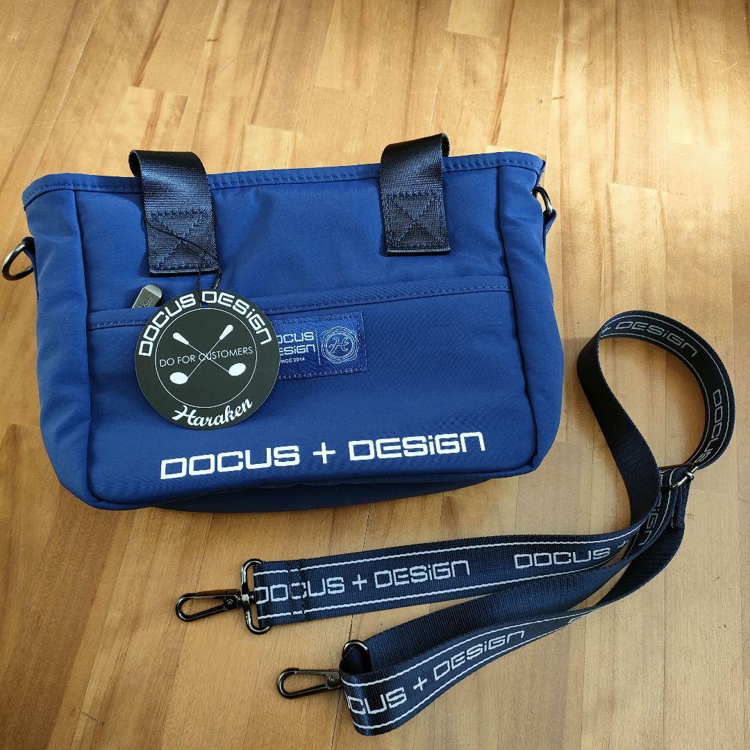 ☆新品未使用☆DOCUS ドゥーカス カートラウンドバックストラップ付ネイビー