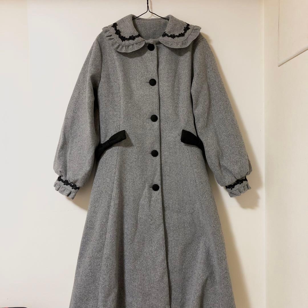 青木美沙子 しまむら ロングコート グレー サンプル品 - メルカリ